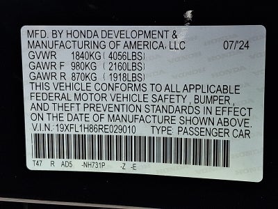 2024 Honda Civic Hatchback Sport Touring