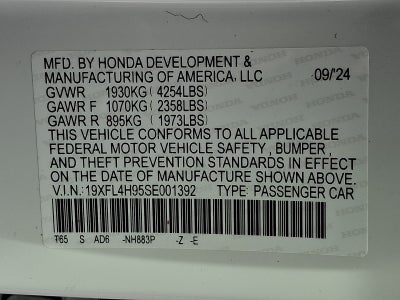 2025 Honda Civic Hatchback Hybrid Sport Touring