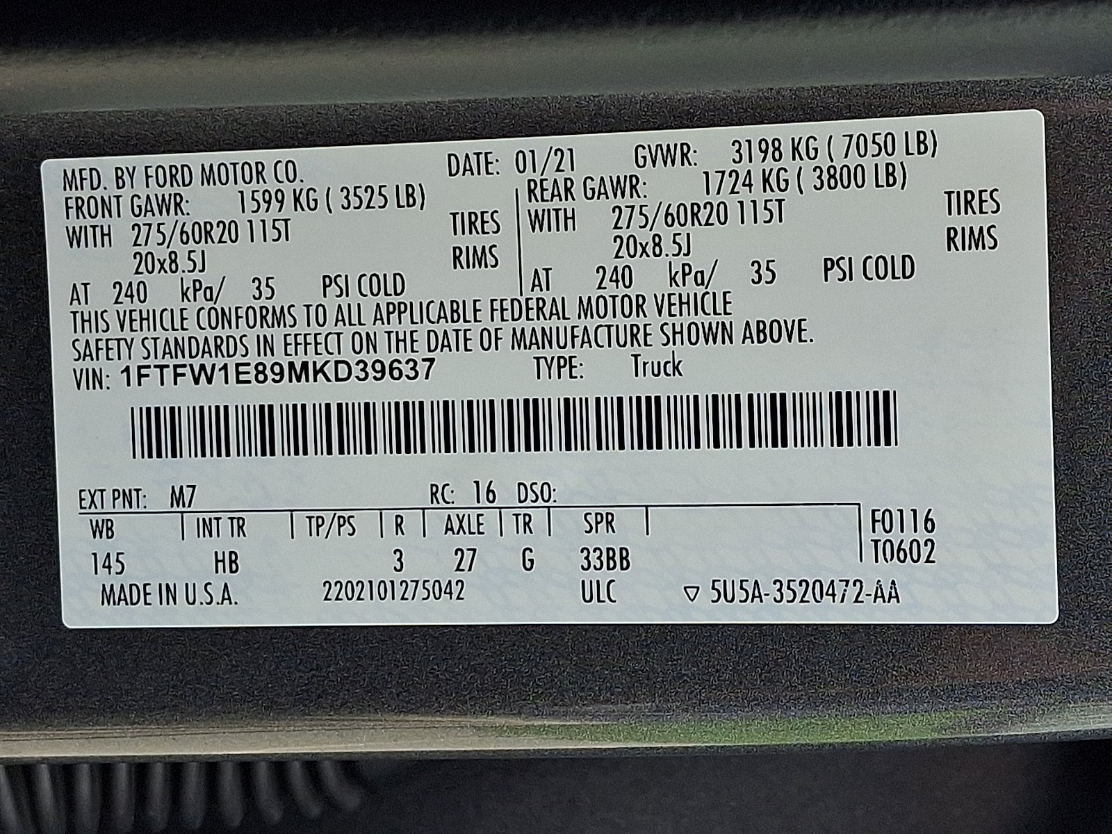 2021 Ford F-150 XL