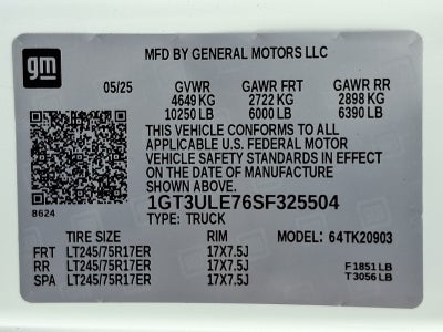 2025 GMC Sierra 2500 HD Pro