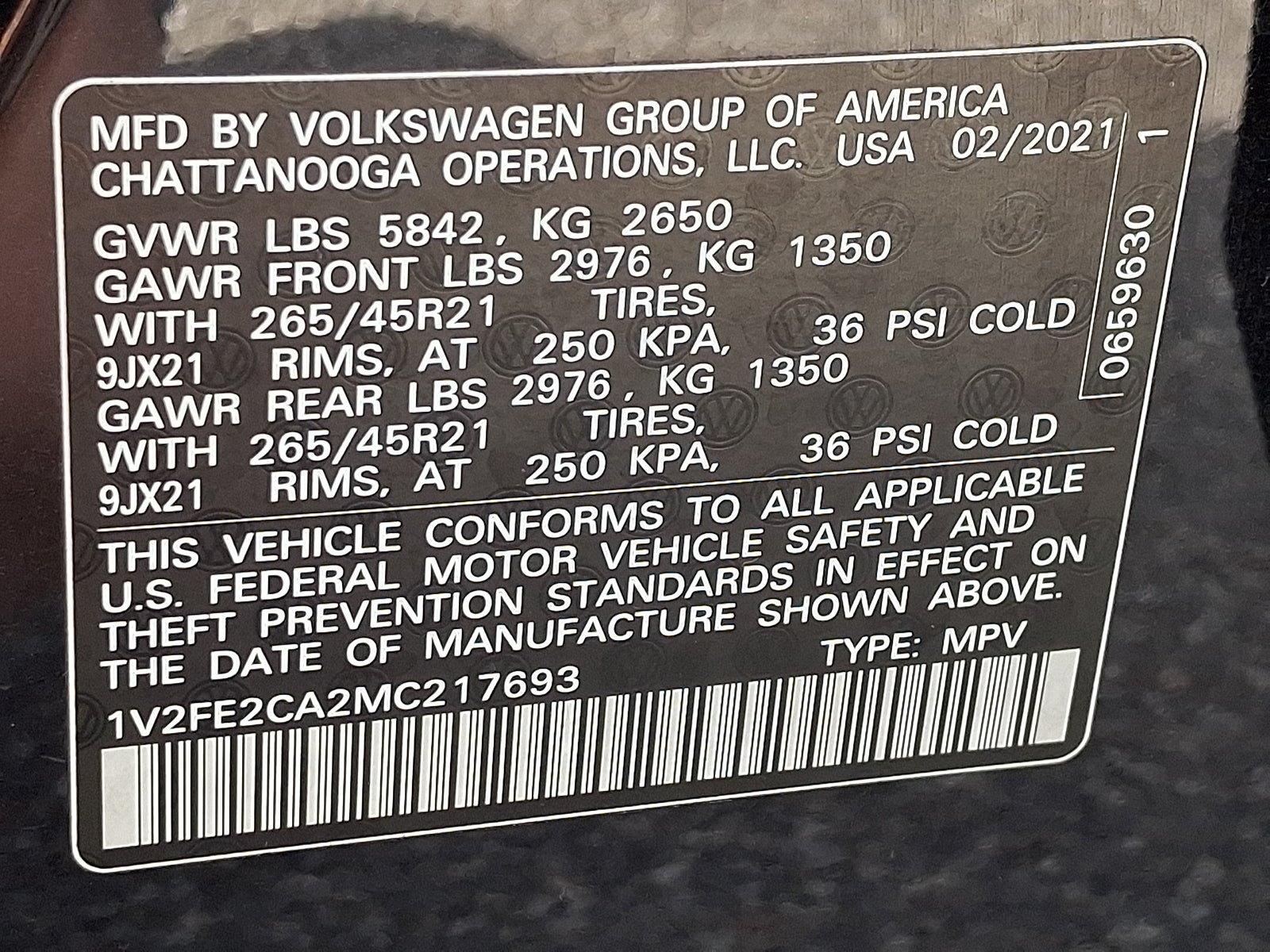 2021 Volkswagen Atlas Cross Sport 3.6L V6 SEL Premium R-Line