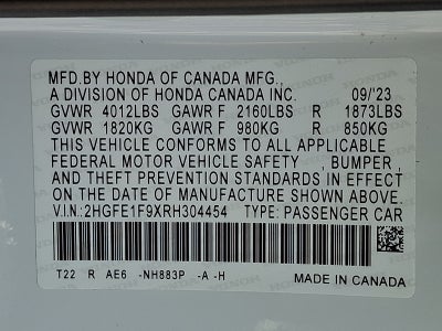 2024 Honda Civic Sedan Touring