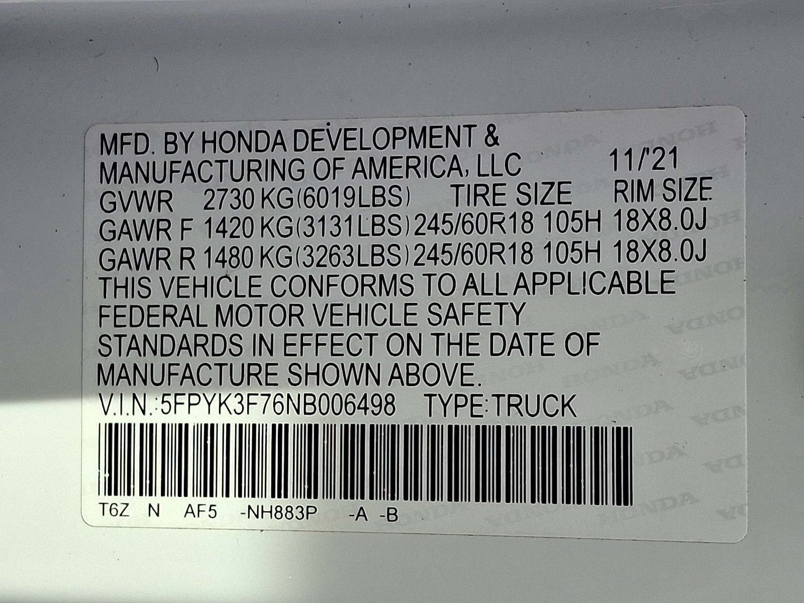 2022 Honda Ridgeline RTL-E
