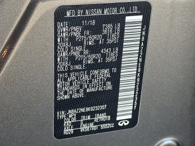 2019 INFINITI QX80 LUXE