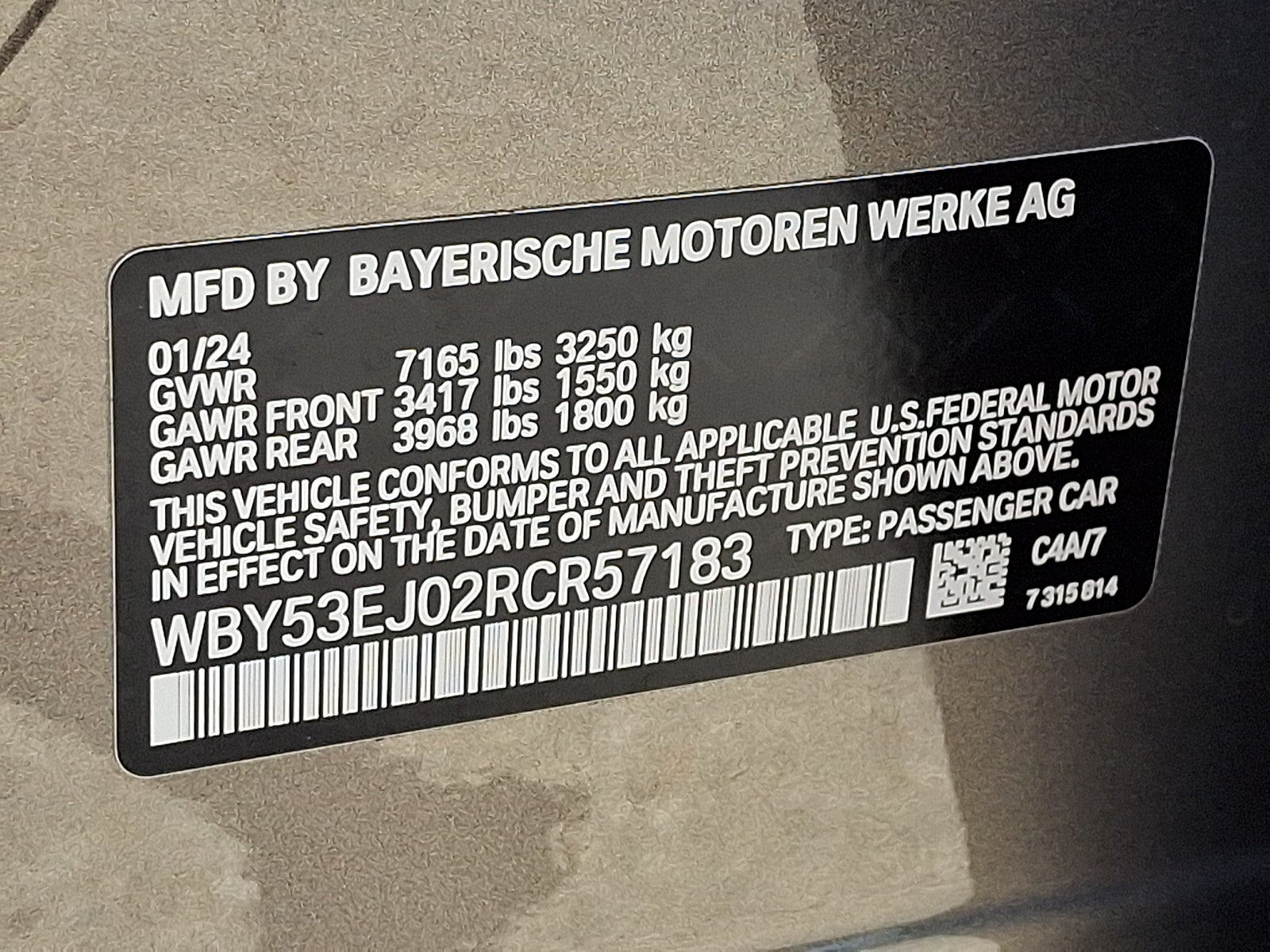 2024 BMW i7 xDrive60
